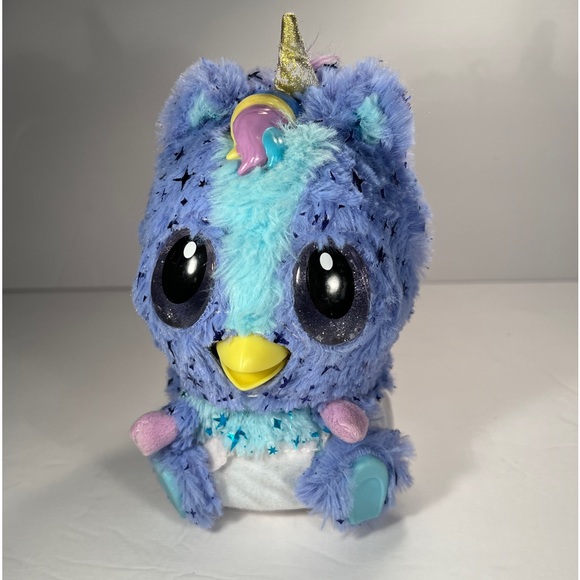 Hatchimals Hatchibabies Unikeet Purple Interactive~Owl Unicorn Bird~Tested/Works - Picture 4 of 14